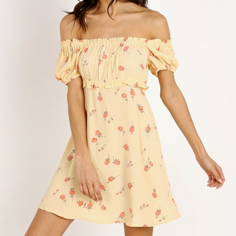 Flynn SkyeLou Mini Dress Sunshine Blooms